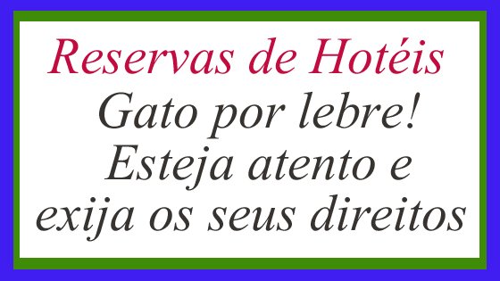 Reservas de Hotéis