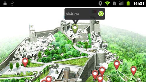 Percurso interativo para o Castelo dos Mouros
